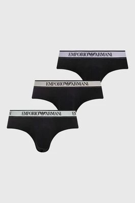 Zdjęcie produktu Emporio Armani Underwear slipy 3-pack męskie kolor czarny 111734 4R717