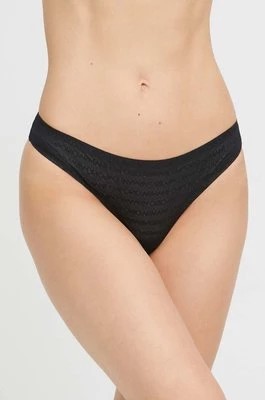 Zdjęcie produktu Emporio Armani Underwear stringi kolor czarny transparentne