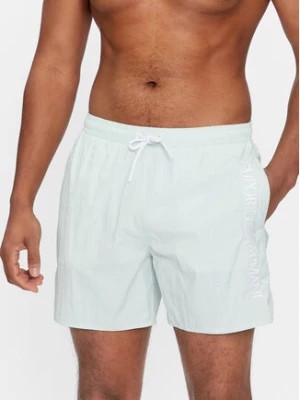 Zdjęcie produktu Emporio Armani Underwear Szorty kąpielowe 211740 4R422 02783 Zielony Regular Fit