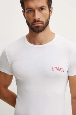 Zdjęcie produktu Emporio Armani Underwear t-shirt lounge 2-pack kolor biały z nadrukiem 111670 4F715