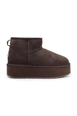 Zdjęcie produktu Emu Australia śniegowce zamszowe Stinger Micro Flatform kolor brązowy W13082.CHOC