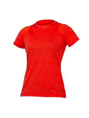 Zdjęcie produktu ENDURA Koszulka kolarska "Strack" w kolorze czerwonym rozmiar: S