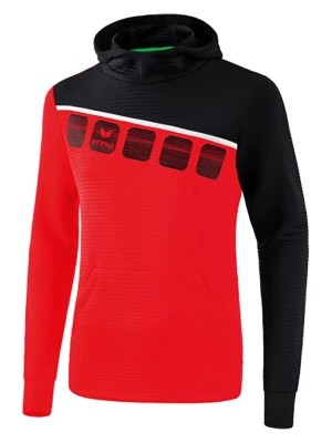 Zdjęcie produktu erima Bluza "5-C" w kolorze czerwono-czarnym rozmiar: 3XL
