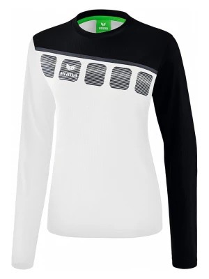 Zdjęcie produktu erima Koszulka sportowa "5-C" w kolorze biało-czarnym rozmiar: 40