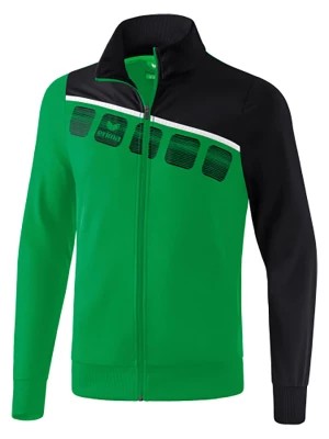 Zdjęcie produktu erima Kurtka sportowa "5-C" w kolorze zielono-czarnym rozmiar: 164
