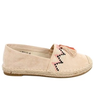 Zdjęcie produktu Espadryle boho z frędzlem Birna Beige beżowy Inna marka