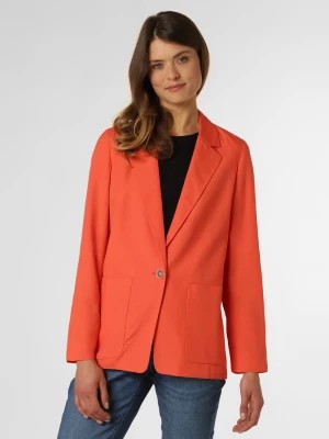 Zdjęcie produktu Esprit Collection Blezer damski z dodatkiem lnu Kobiety Sztuczne włókno pomarańczowy jednolity,