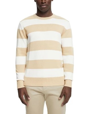 Zdjęcie produktu ESPRIT Sweter w kolorze beżowo-białym rozmiar: M