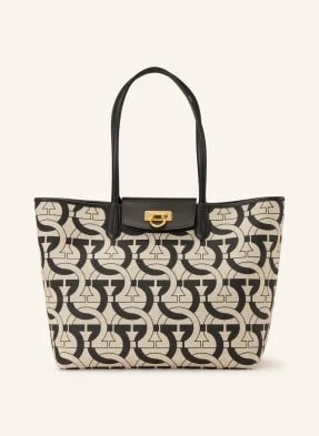 Zdjęcie produktu Ferragamo Torba Shopper Gancini Z Saszetką beige