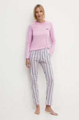 Zdjęcie produktu Fila piżama bawełniana kolor różowy bawełniana FPS4167