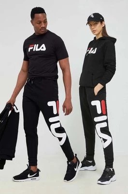 Zdjęcie produktu Fila spodnie dresowe Bronte kolor czarny wzorzyste FAU0069