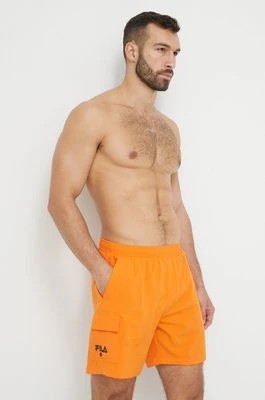 Zdjęcie produktu Fila szorty kąpielowe kolor pomarańczowy
