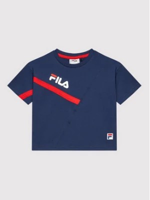 Zdjęcie produktu Fila T-Shirt Zenica Wide FAK0088 Granatowy Regular Fit