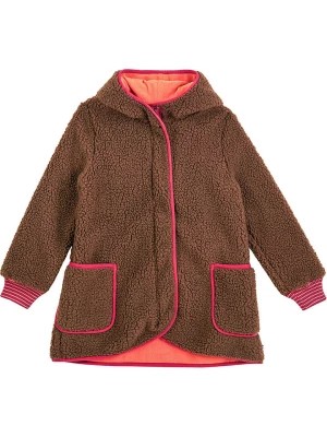 Zdjęcie produktu finkid Pluszowa kurtka "Likka Nalle" w kolorze brązowym na zamek rozmiar: 130/140