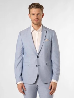 Zdjęcie produktu Finshley & Harding London Męska kurtka modułowa - Brixdon Mężczyźni Slim Fit niebieski jednolity,