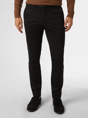 Zdjęcie produktu Finshley & Harding London Męskie spodnie od garnituru modułowego Mężczyźni Slim Fit niebieski|szary w kratkę,