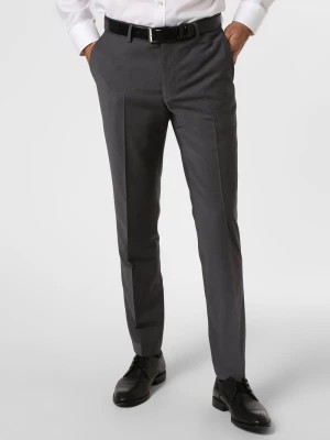 Zdjęcie produktu Finshley & Harding London Spodnie Mężczyźni Slim Fit szary jednolity,