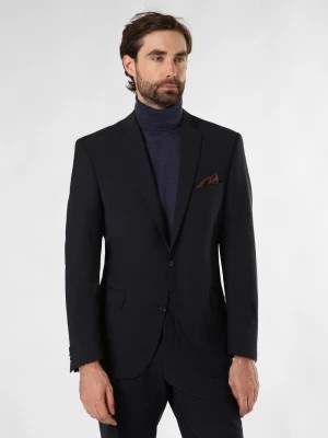 Zdjęcie produktu Finshley & Harding Męska kurtka modułowa - Brad Mężczyźni Regular Fit Wełna niebieski jednolity,