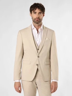 Zdjęcie produktu Finshley & Harding Męska kurtka modułowa - Oakland Mężczyźni Slim Fit beżowy marmurkowy,