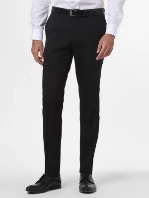 Zdjęcie produktu Finshley & Harding Spodnie Mężczyźni Slim Fit czarny jednolity,