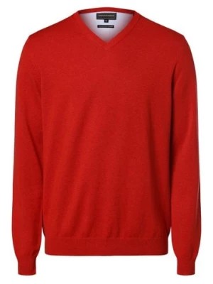 Zdjęcie produktu Finshley & Harding Sweter z dodatkiem kaszmiru Mężczyźni Bawełna czerwony marmurkowy,