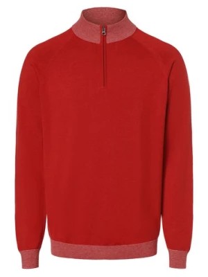 Zdjęcie produktu Finshley & Harding Sweter z dodatkiem kaszmiru Mężczyźni Kaszmir czerwony jednolity,
