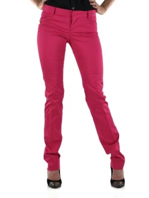 Zdjęcie produktu Fioletowe Bawełniane Spodnie z Guzikami dla Kobiet Dsquared2