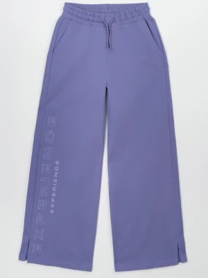 Zdjęcie produktu Fioletowe spodnie dresowe z nogawkami typu wide leg