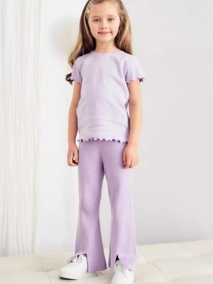 Zdjęcie produktu Fioletowe spodnie dziewczęce flare - Max&Mia Max & Mia by 5.10.15.