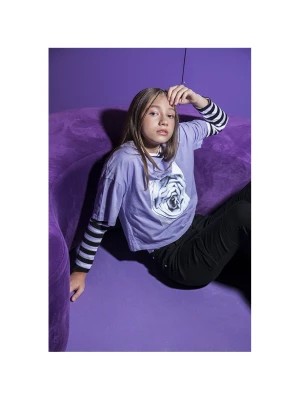 Zdjęcie produktu Fioletowy t-shirt dla dziewczyny rose Reporter Young