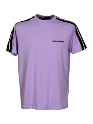 Zdjęcie produktu Fioletowy T-shirt z bawełny Regular Karl Lagerfeld