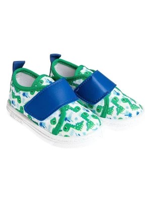 Zdjęcie produktu First Step Sneakersy "Dino" w kolorze zielono-niebieskim rozmiar: 25