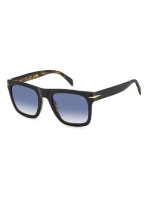 Zdjęcie produktu Flat Black Havana Sunglasses Eyewear by David Beckham