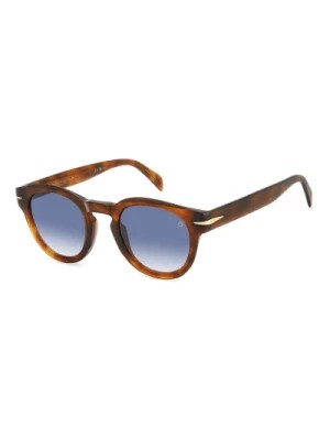 Zdjęcie produktu Flat Sunglasses in Havana/Blue Shaded Eyewear by David Beckham
