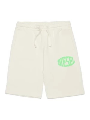 Zdjęcie produktu Fleece shorts z puffy nadrukiem Diesel