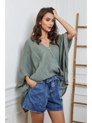 Zdjęcie produktu La Compagnie Du Lin Lniana bluzka w kolorze khaki rozmiar: M