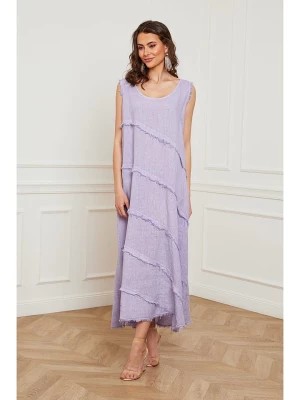 Zdjęcie produktu Fleur de Lin Lniana sukienka "Goship" w kolorze fioletowym rozmiar: S