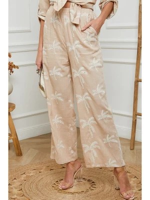 Zdjęcie produktu Fleur de Lin Spodnie w kolorze beżowym rozmiar: S