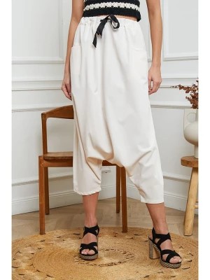 Zdjęcie produktu Fleur de Lin Spodnie w kolorze kremowym rozmiar: M