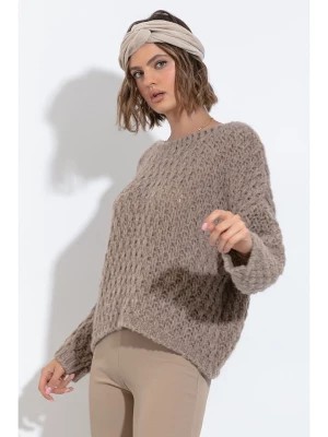 Zdjęcie produktu fobya Sweter w kolorze jasnobrązowym rozmiar: 32-34