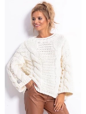 Zdjęcie produktu fobya Sweter w kolorze kremowym rozmiar: L/XL
