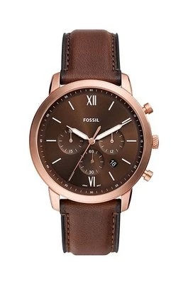 Zdjęcie produktu Fossil zegarek FS6026 męski kolor brązowy