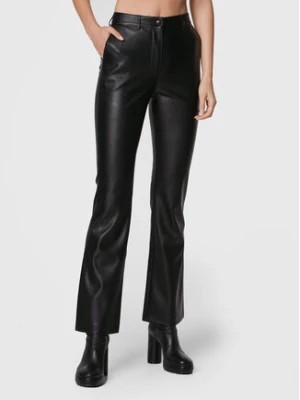 Zdjęcie produktu Fracomina Spodnie z imitacji skóry FS22WVA006E49001 Czarny Slim Fit