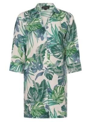 Zdjęcie produktu Franco Callegari Damska bluzka lniana Kobiety len zielony|biały|niebieski wzorzysty,
