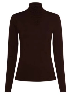 Zdjęcie produktu Franco Callegari Damska koszulka z długim rękawem Kobiety Dżersej brązowy jednolity,