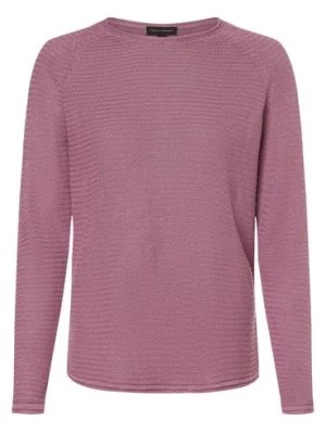 Zdjęcie produktu Franco Callegari Damski sweter lniany Kobiety len lila jednolity,