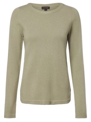 Zdjęcie produktu Franco Callegari Damski sweter z wełny merino Kobiety drobna dzianina zielony jednolity,