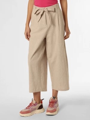 Zdjęcie produktu Franco Callegari Spodnie z dodatkiem lnu Kobiety Bawełna beżowy marmurkowy,