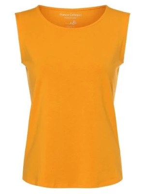 Zdjęcie produktu Franco Callegari Top damski Kobiety Bawełna pomarańczowy jednolity,