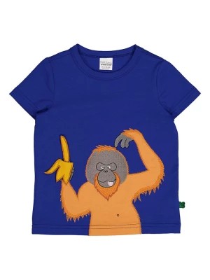 Zdjęcie produktu Fred´s World by GREEN COTTON Koszulka "Hello orangutan" w kolorze niebieskim rozmiar: 98